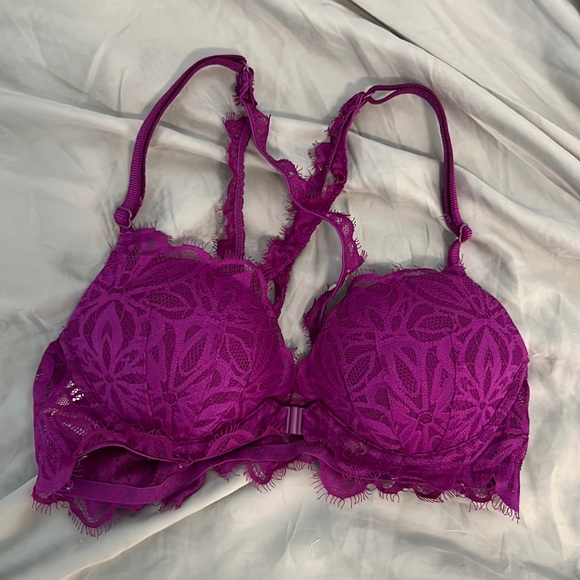 Purple PINK lace bralette 32B - Picture 1 of 3